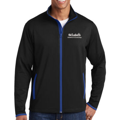 SLBG - Sport-Tek Sport Wick ® Stretch Contrast Full Zip Jacket Thumbnail
